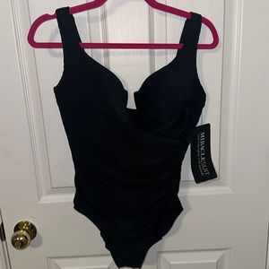 MiracleSuit Swimsuit Black size 14